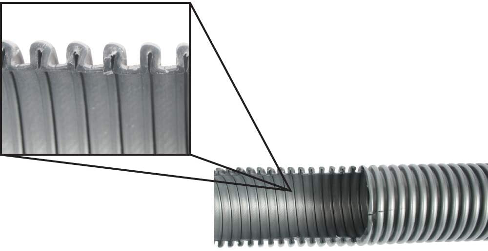 Vacuum Cleaner Hose, with 1.5-Inch and 1.75-Inch Cuffs, 9-Feet.
