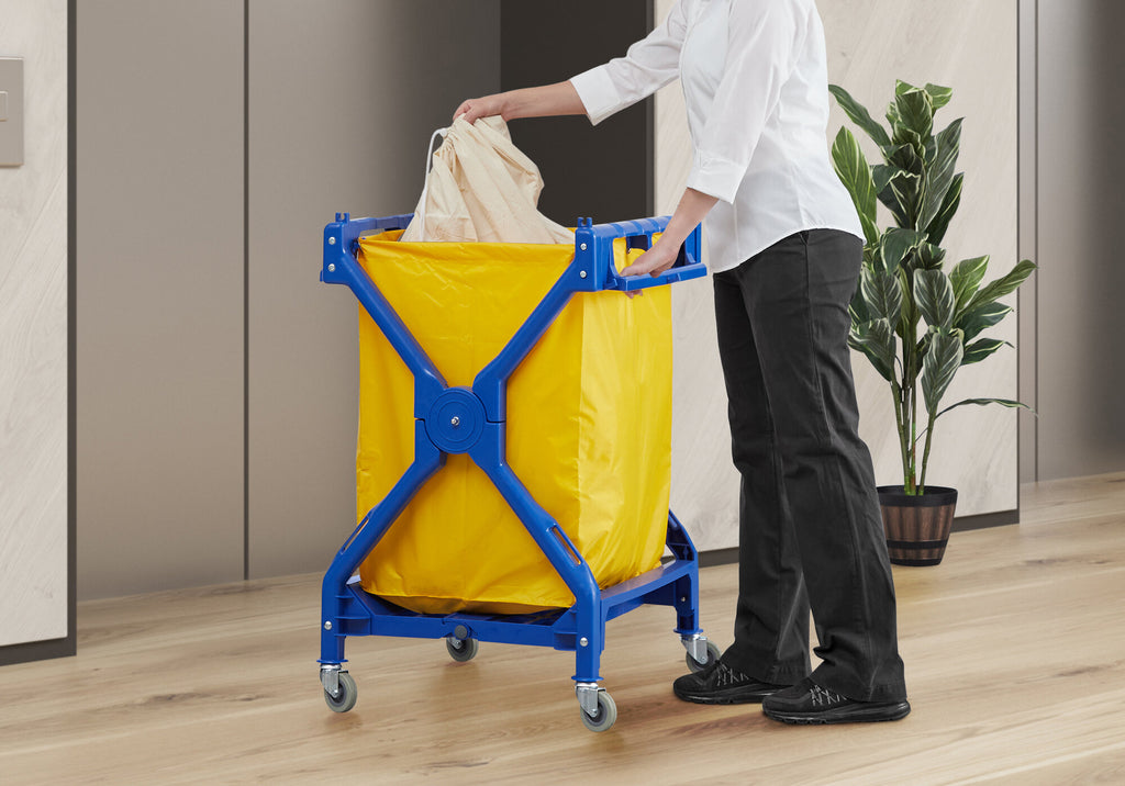 Commercial Laundry Cart with Wheels | 10 Bushel 93 Gallons