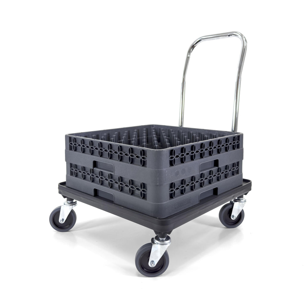 Dish Rack and Glass Rack Dolly with 31" Handle, 250 lb.
