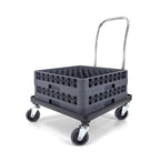 Dish Rack and Glass Rack Dolly with 31" Handle, 250 lb.