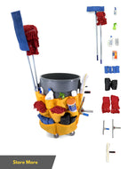Trash Can Caddy Bag | Fits 32-48 Gallon Can | 12 Pockets | Large Round and Square Trash Cans.