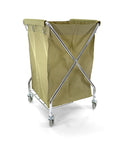 Commercial Laundry Cart | 10 Bushel Folding Metal Frame