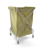 Commercial Laundry Cart | 10 Bushel Folding Metal Frame
