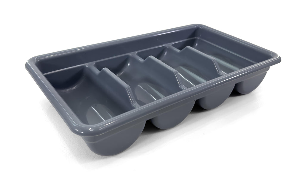 Cutlery Bin | Flatware Bin 4 Compartment Plastic