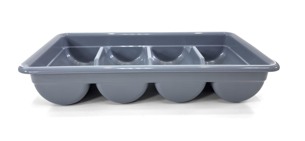 Cutlery Bin | Flatware Bin 4 Compartment Plastic