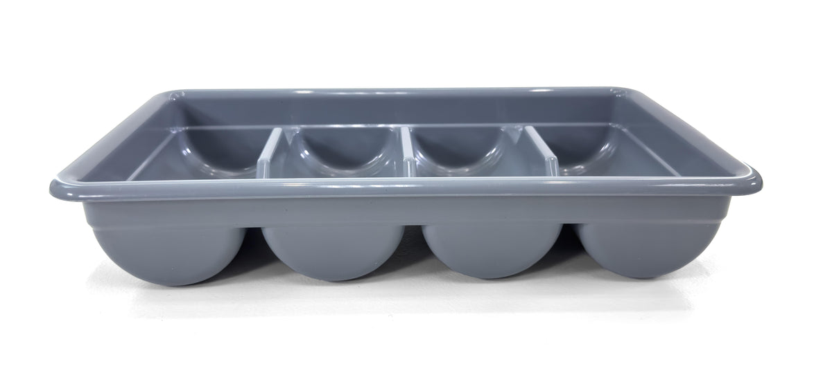Cutlery Bin | Flatware Bin 4 Compartment Plastic