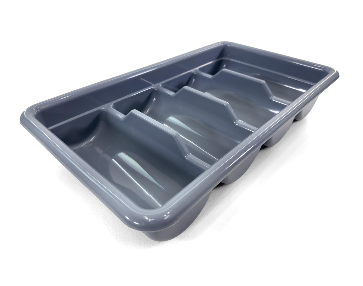 Cutlery Bin | Flatware Bin 4 Compartment Plastic