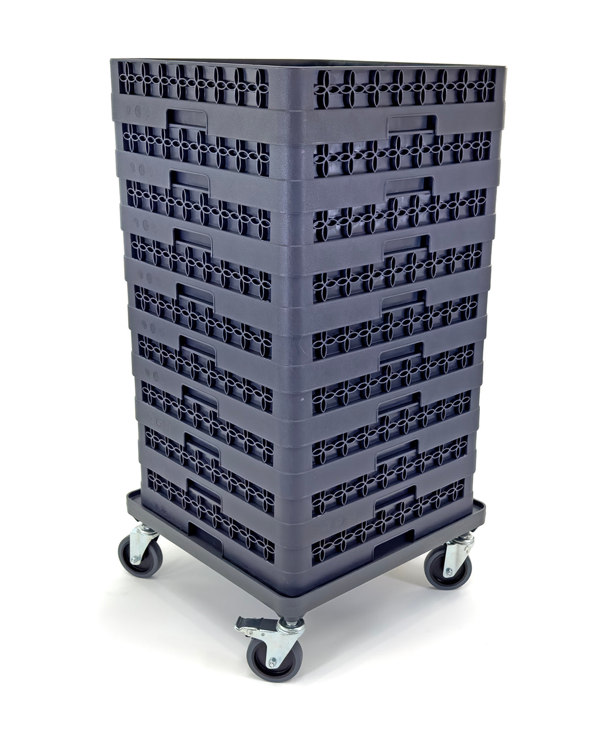 Dolly for Dish Rack and Glass Rack | 2 Wheel lock 4"