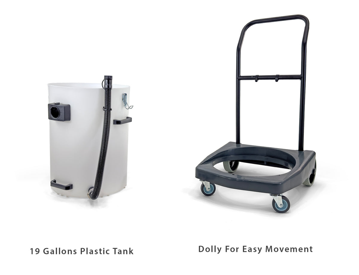 Industrial Vacuum Cleaner Wet/dry - 2 Motors - 19 Gallon