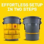 Trash Can Caddy Bag | Brute Compatible | Fits 32-55 Gallon Can