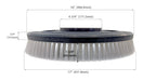 Commercial Universal Floor Scrubbing Brush for 17 Inch Rotary Floor Machines.