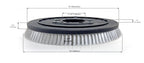 Commercial Universal Floor Scrubbing Brush for 20 Inch Rotary Floor Machines.