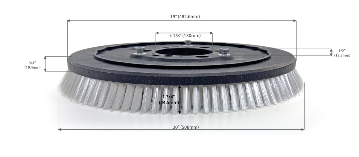 Commercial Universal Floor Scrubbing Brush for 20 Inch Rotary Floor Machines.