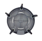 Trash Can Dolly | Heavy-Duty Plastic | 5 Casters | Foot Stabilizer | 460 Lb. Capacity