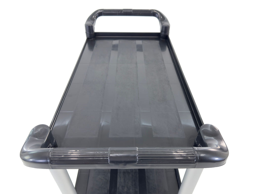 Utility Cart | Food Cart | 3 Shelf 33" X 16" X 37" (Black)