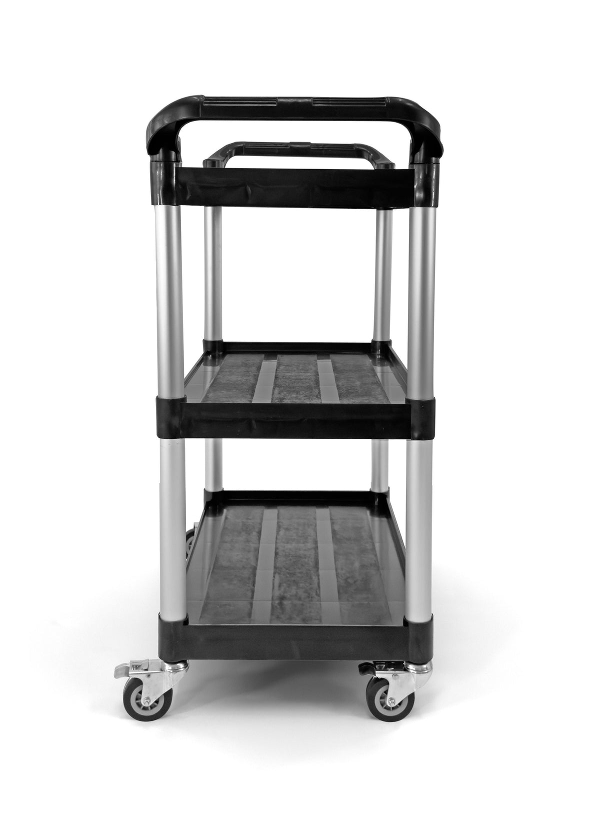Utility Cart | Food Cart | 3 Shelf 33" X 16" X 37" (Black)