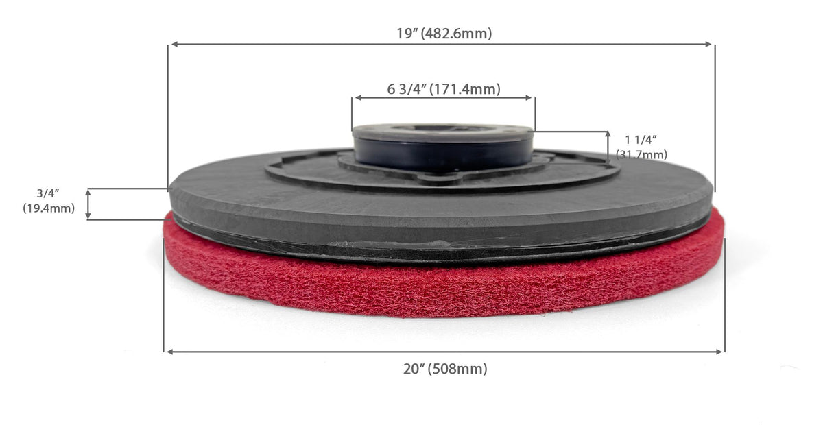 Commercial Universal Pad Driver for 20 Inch Rotary Floor Machines.