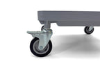 Dolly for Dish Rack and Glass Rack | 2 Wheel Lock 4" | 250 lbs. max Capacity | Light Gray