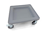 Dolly for Dish Rack and Glass Rack | 2 Wheel Lock 4" | 250 lbs. max Capacity | Light Gray