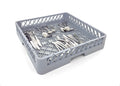 Flatware Rack For Commercial Dishwasher | Full Size Combination Gray