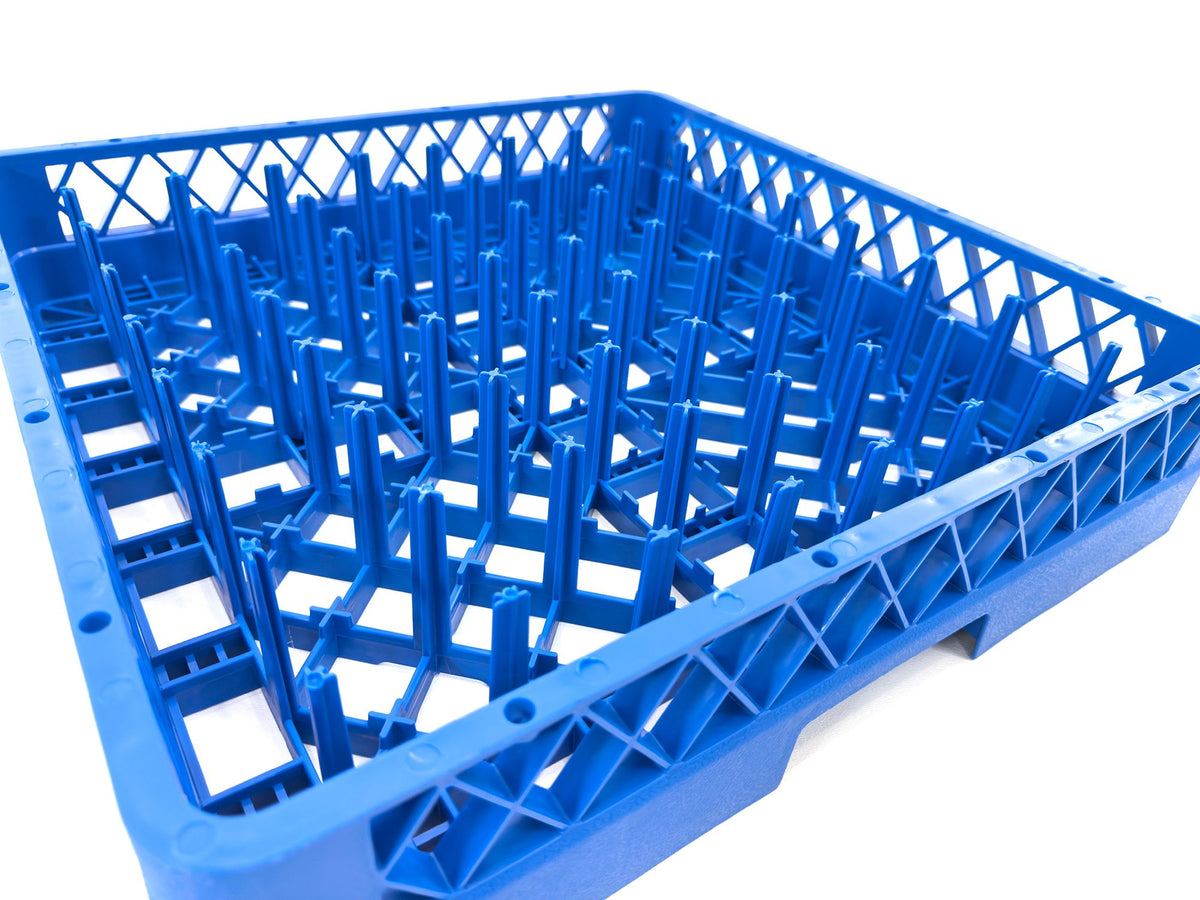 Peg Plate Rack for Commercial Dishwashers | Full-Size Tray Rack Blue
