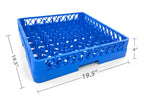Peg Plate Rack for Commercial Dishwashers | Full-Size Tray Rack Blue