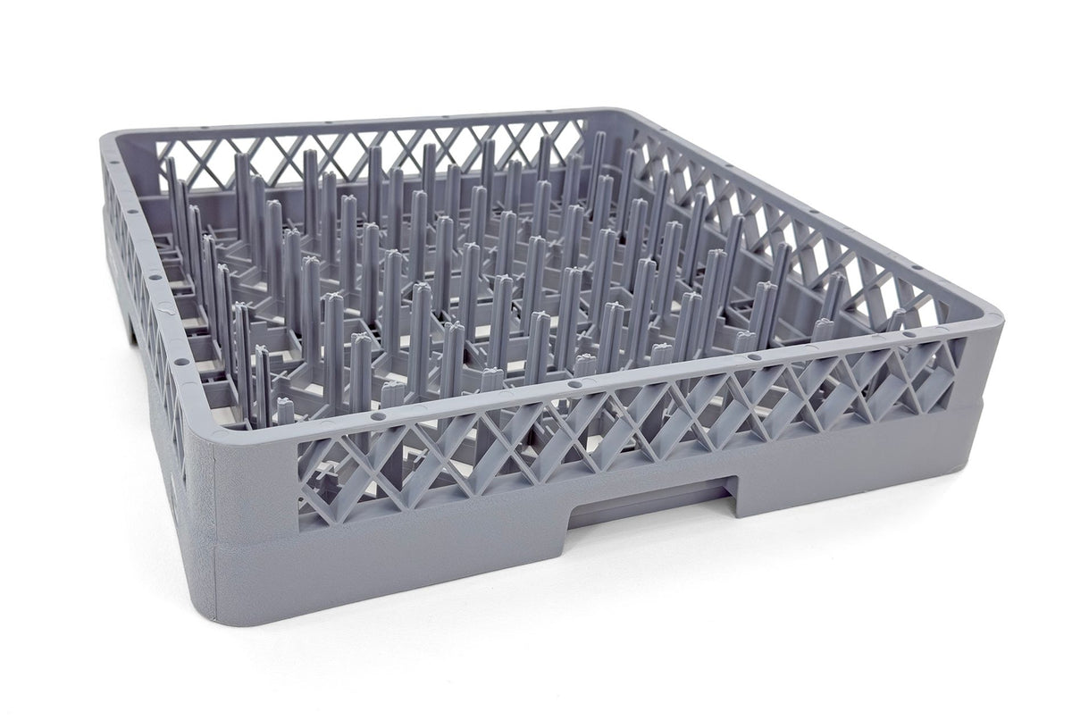 Peg Plate Rack for Commercial Dishwashers | Full-Size Tray Rack Gray
