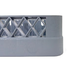 Peg Plate Rack for Commercial Dishwashers | Full-Size Tray Rack Gray