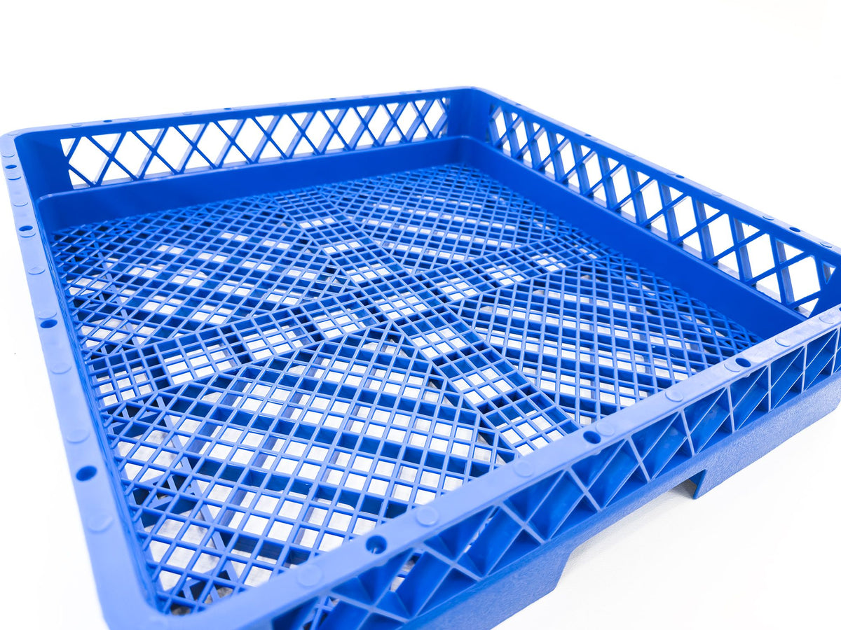 Flatware Rack For Commercial Dishwasher | Full Size Combination Blue