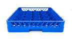 25-Compartment Glass Rack – Commercial Dishwasher Cup Rack | Blue.