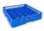 25-Compartment Glass Rack – Commercial Dishwasher Cup Rack | Blue.