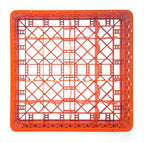 20-Compartment Glass Rack – Commercial Dishwasher Cup Rack | Orange.