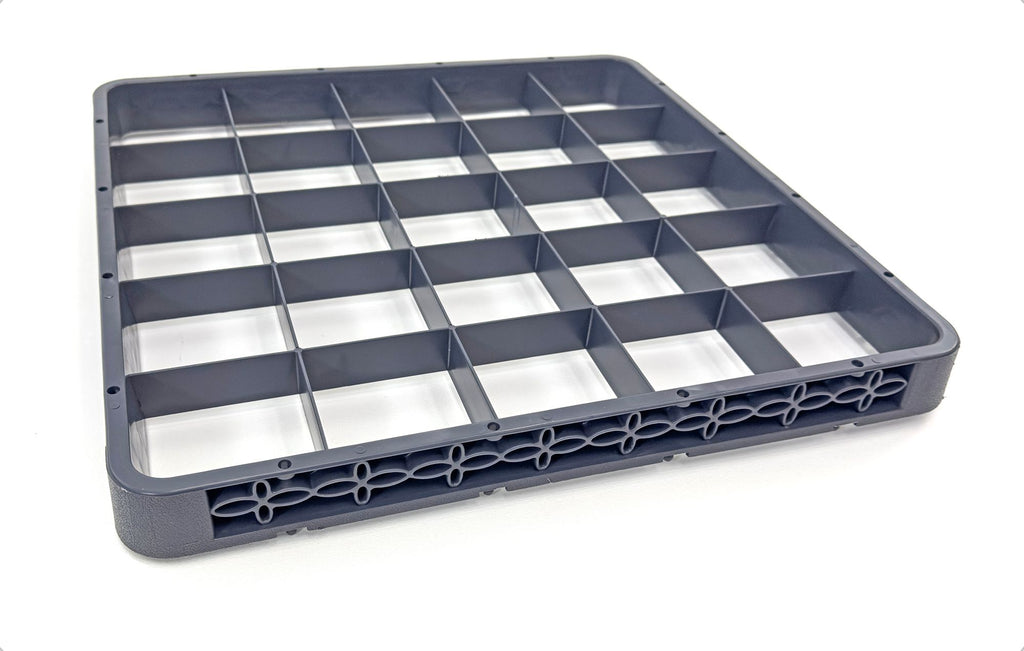 Extender Cup Rack | Durable Glass Rack Extension for Commercial Dishwasher | 25-Compartment