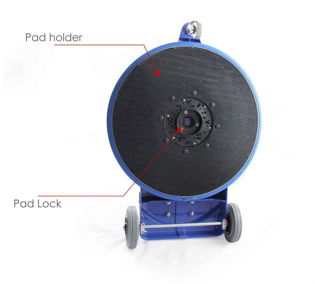 High Speed Floor Burnisher Buffer, 20", 1500 RPM, 1.5 HP Blue