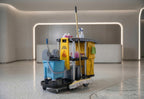 Commercial Janitorial Cleaning Cart | 3 Shelves | Heavy Duty Aluminum Poles | 500 Lbs Capacity
