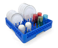 Commercial Dishwasher Glass Rack with Pegs | Heavy Duty Plastic Cup | Rack for Glasses, Mugs & Barware | Restaurant Dishwashing Rack | Blue