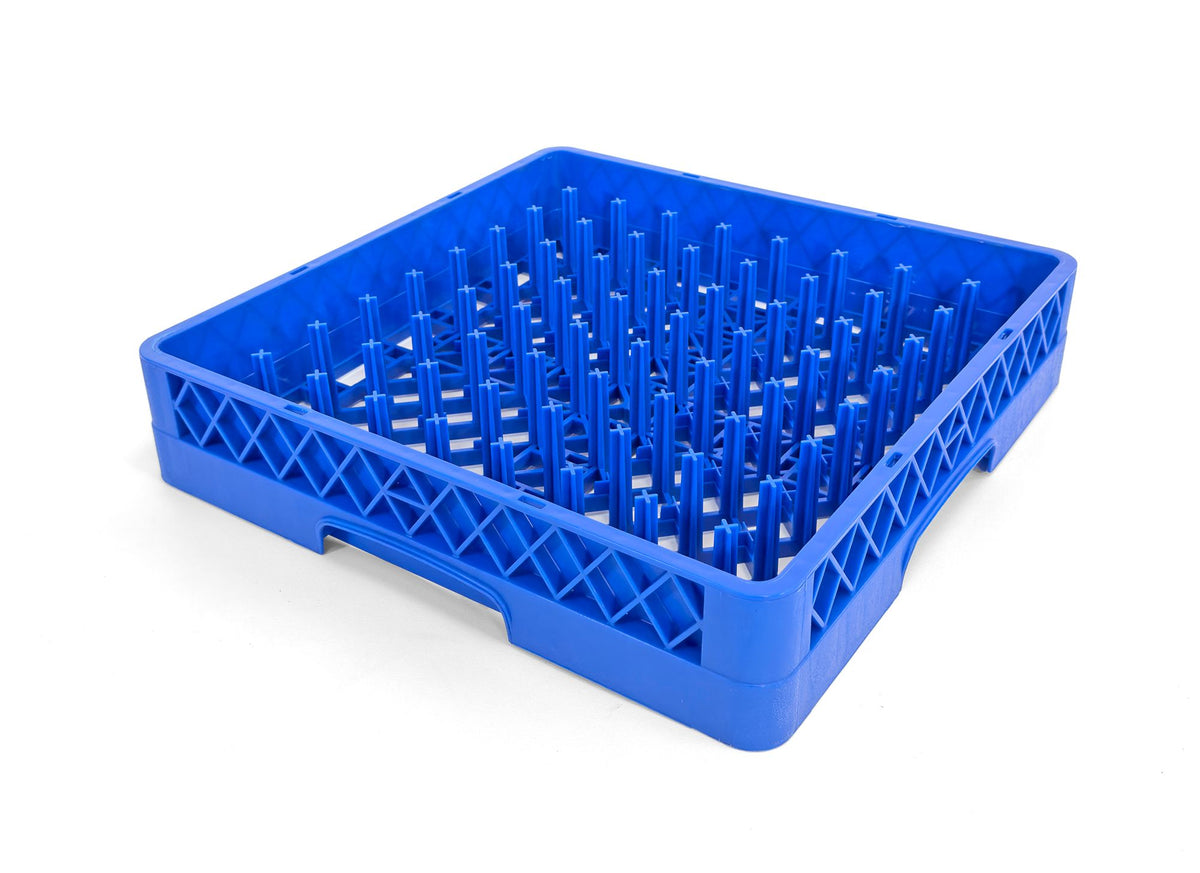 Commercial Dishwasher Glass Rack with Pegs | Heavy Duty Plastic Cup | Rack for Glasses, Mugs & Barware | Restaurant Dishwashing Rack | Blue