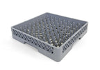 Commercial Dishwasher Glass Rack with Pegs | Heavy Duty Plastic Cup | Rack for Glasses, Mugs & Barware | Restaurant Dishwashing Rack | Gray