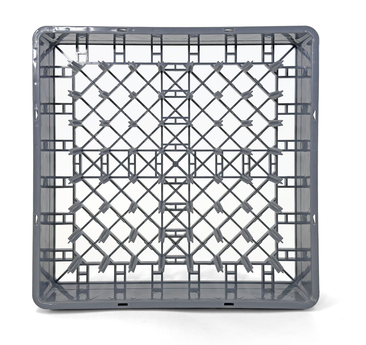 Commercial Dishwasher Glass Rack with Pegs | Heavy Duty Plastic Cup | Rack for Glasses, Mugs & Barware | Restaurant Dishwashing Rack | Gray