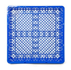 Commercial Dishwasher Flat Rack | Heavy Duty Open Dish Rack for Plates | Trays & Kitchenware | Restaurant Dishwashing Rack | Blue