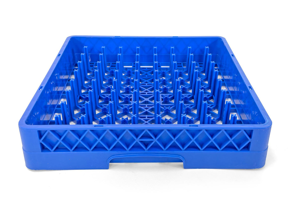 Commercial Dishwasher Glass Rack with Pegs | Heavy Duty Plastic Cup | Rack for Glasses, Mugs & Barware | Restaurant Dishwashing Rack | Blue
