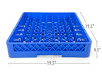 Commercial Dishwasher Glass Rack with Pegs | Heavy Duty Plastic Cup | Rack for Glasses, Mugs & Barware | Restaurant Dishwashing Rack | Blue