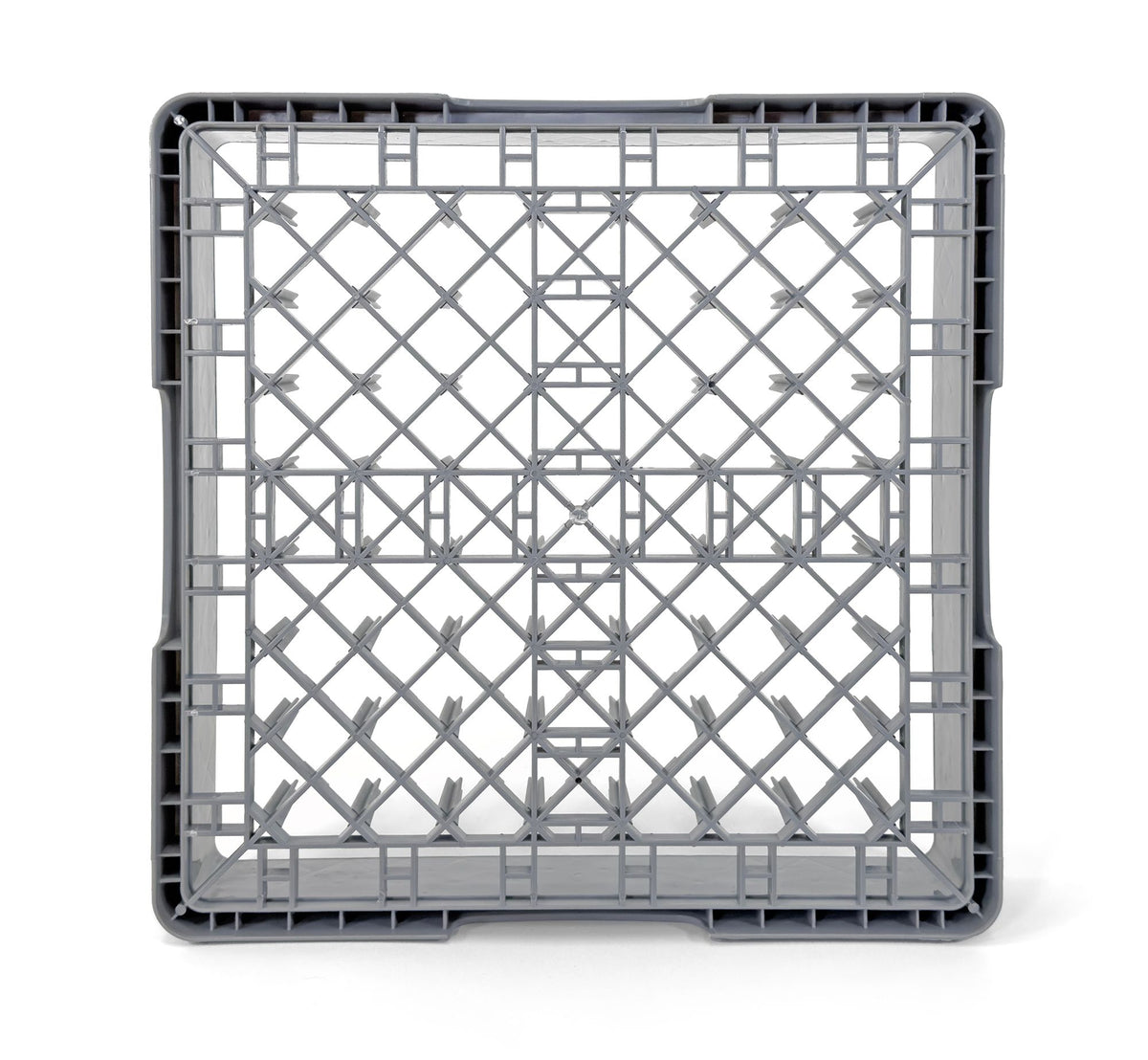 Commercial Dishwasher Glass Rack with Pegs | Heavy Duty Plastic Cup | Rack for Glasses, Mugs & Barware | Restaurant Dishwashing Rack | Gray
