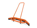 Heavy Duty Commercial Floor Squeegee with Wheels, Extra Wide 47" Curved Water Squeegee with 37" Push Handle, Orange Metal Frame & Black Blade for Warehouse, Garage & Industrial Floor Cleaning