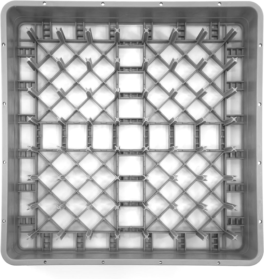 Peg Plate Rack for Commercial Dishwasher | Full Size Tray Rack | Polypropylene (Gray)