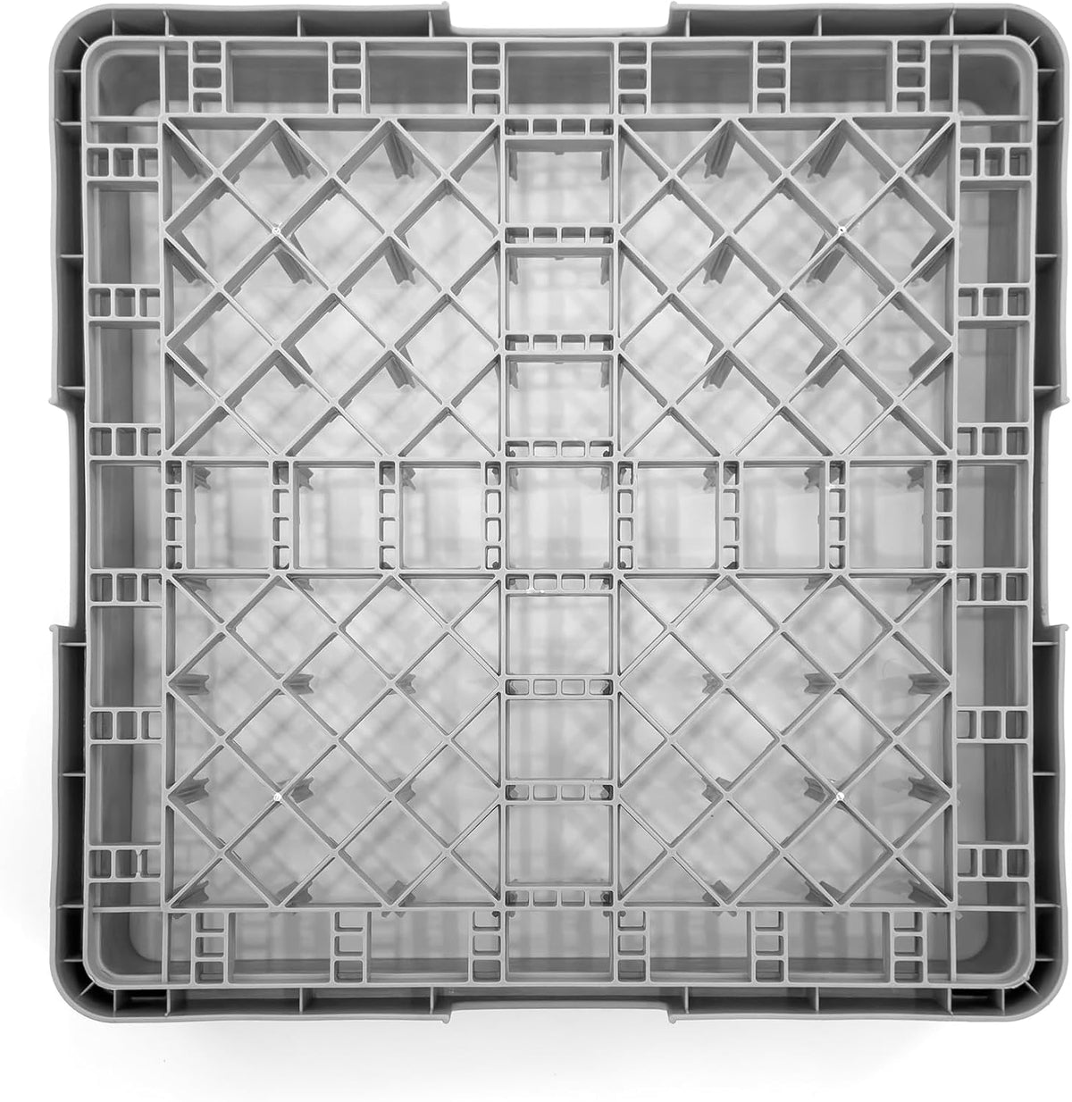Peg Plate Rack for Commercial Dishwasher | Full Size Tray Rack | Polypropylene (Gray)