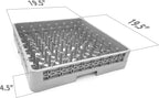 Peg Plate Rack for Commercial Dishwasher | Full Size Tray Rack | Polypropylene (Gray)