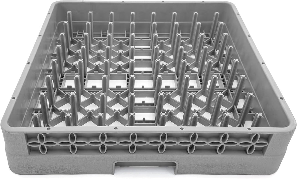 Peg Plate Rack for Commercial Dishwasher | Full Size Tray Rack | Polypropylene (Gray)